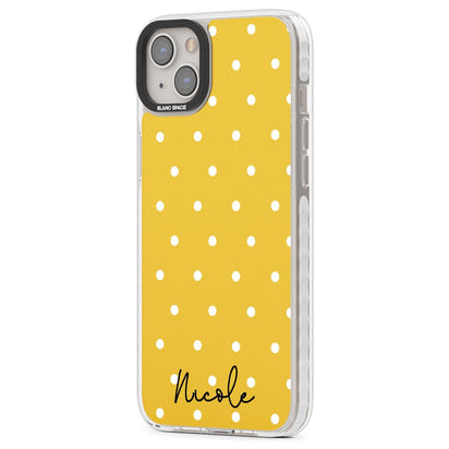 Personalised Yellow Polka Dot