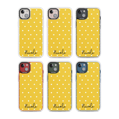Personalised Yellow Polka Dot