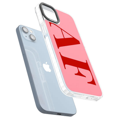 Personalised Red & Pink Letters