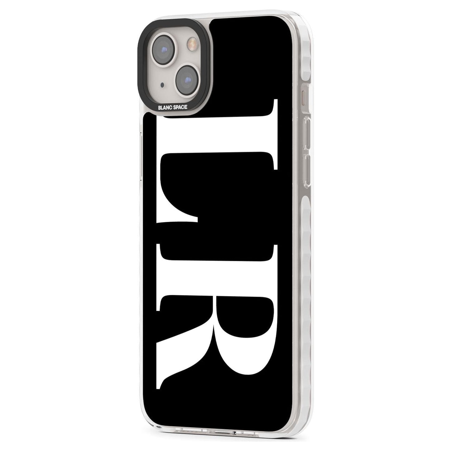 Lettres blanches et noires personnalisées