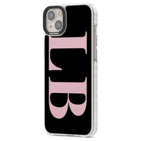 Lettres personnalisées roses et noires vertes