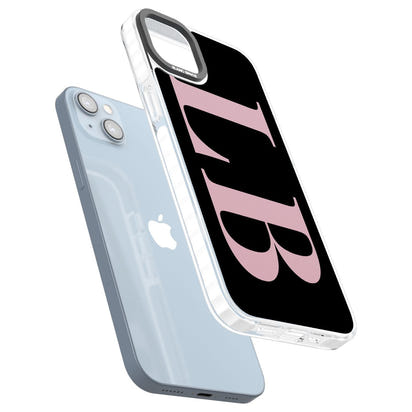 Lettres personnalisées roses et noires vertes