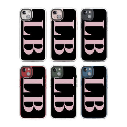 Lettres personnalisées roses et noires vertes