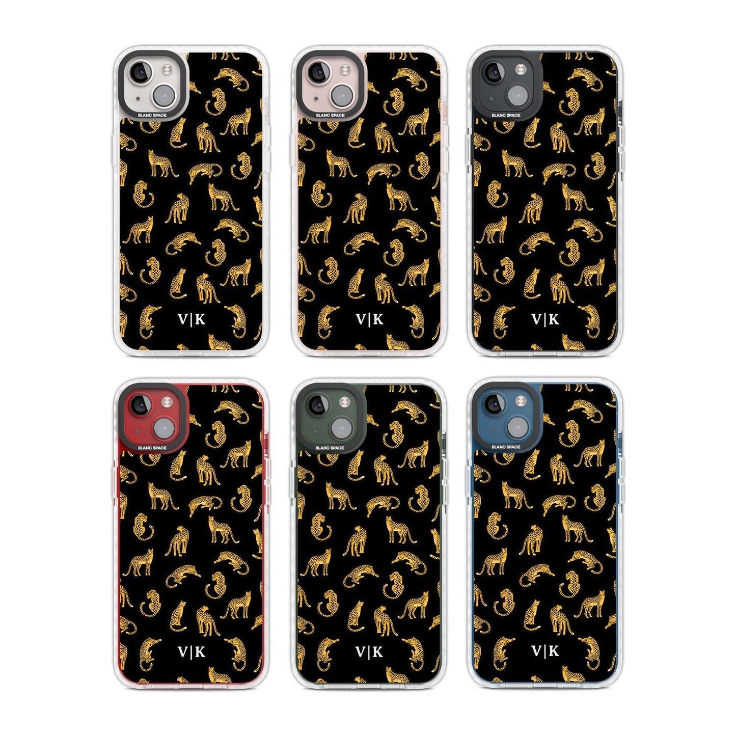 Personalised Gold Cheetah Pattern