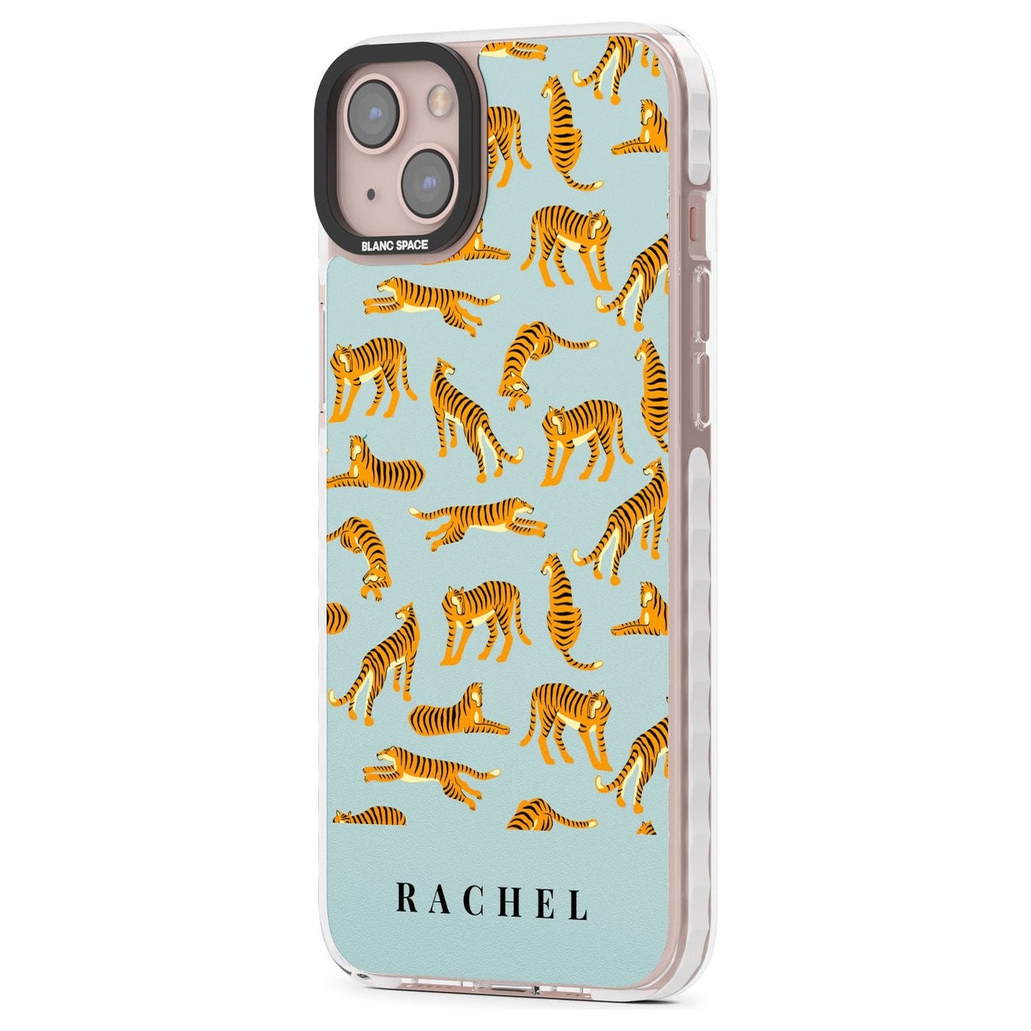 Personalised Turquoise Tiger Pattern