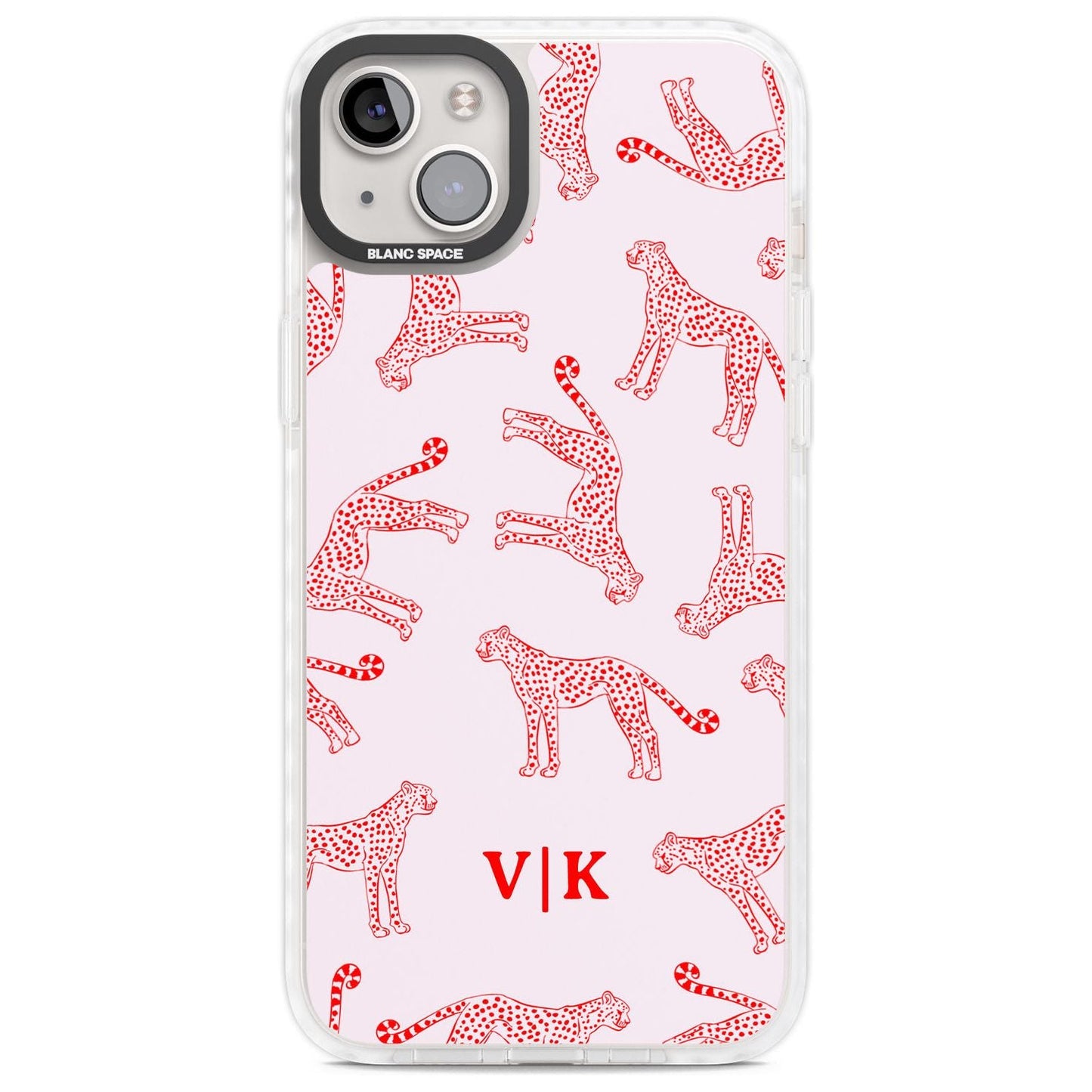 Guépard rouge et rose personnalisé