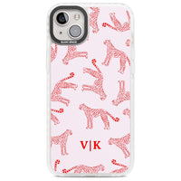 Guépard rouge et rose personnalisé