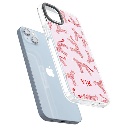 Guépard rouge et rose personnalisé