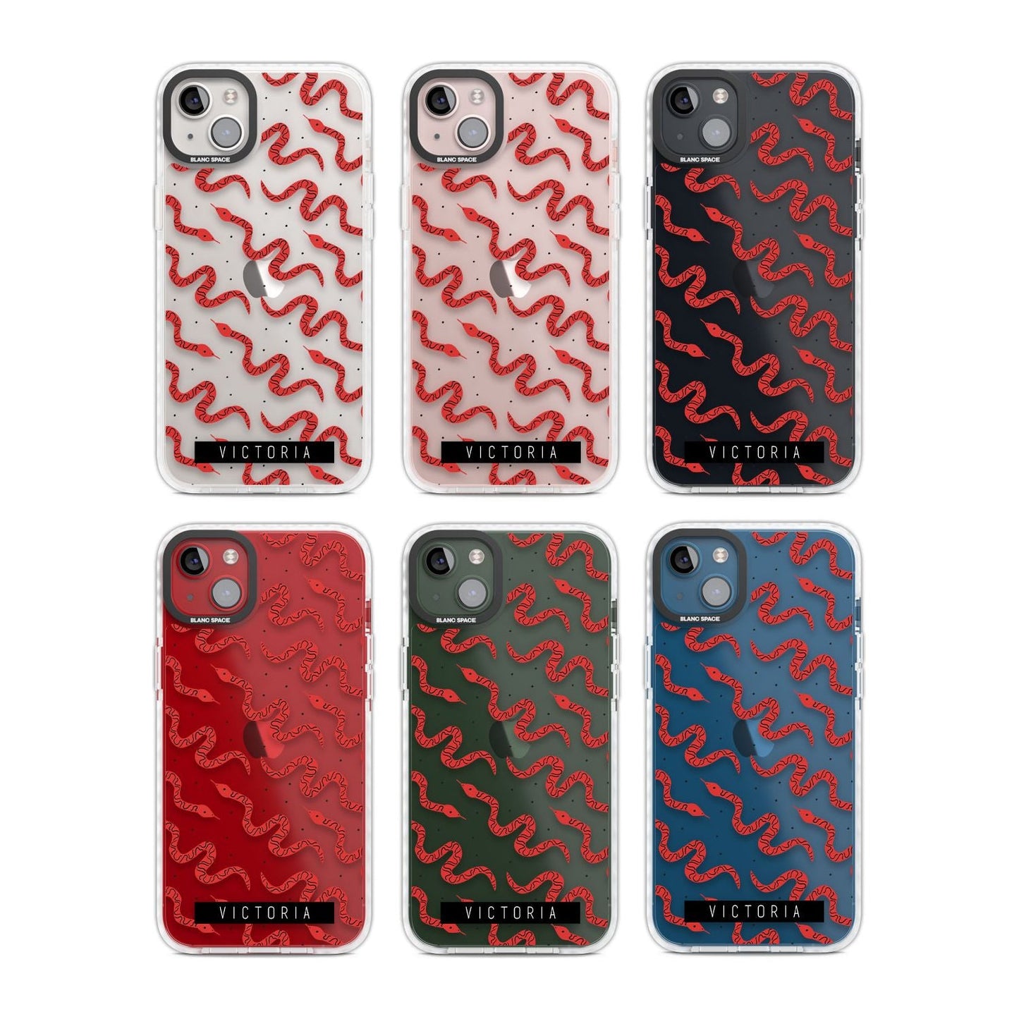 Personalised Red Snake Pattern