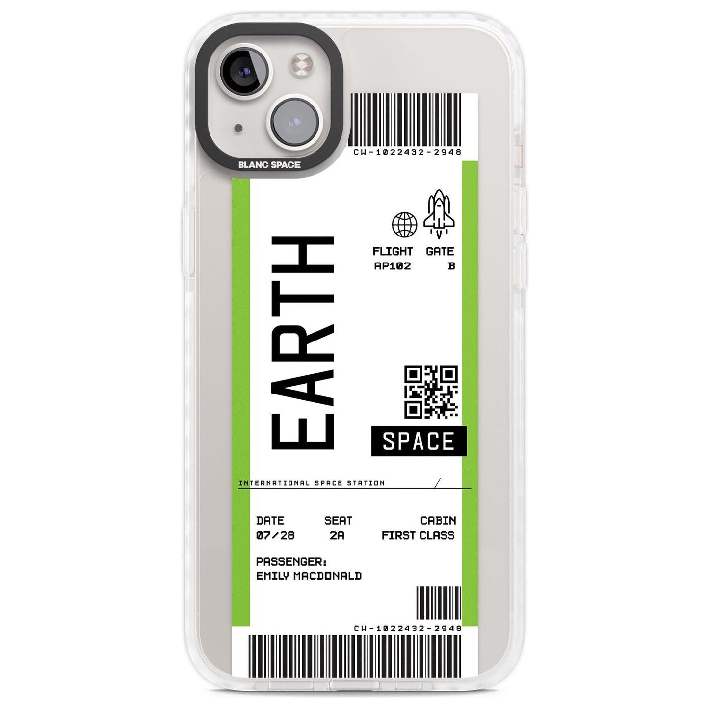 Personalised Earth Travel Ticket