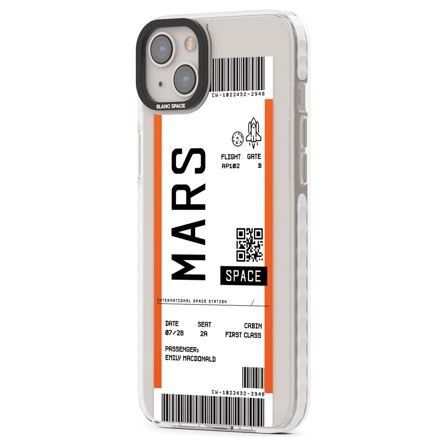 Personalised Mars Travel Ticket