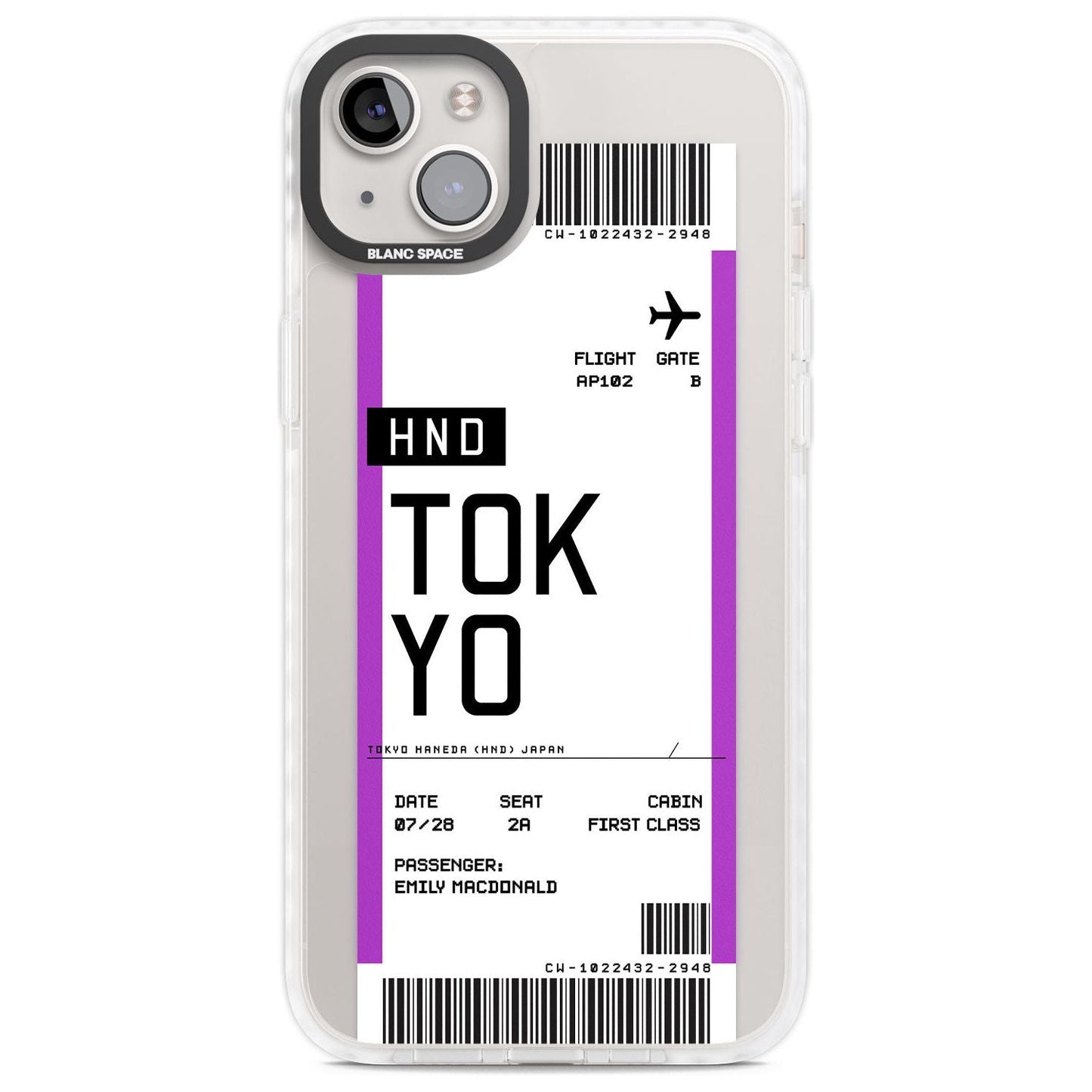 Personalised Tokyo Boarding Pass