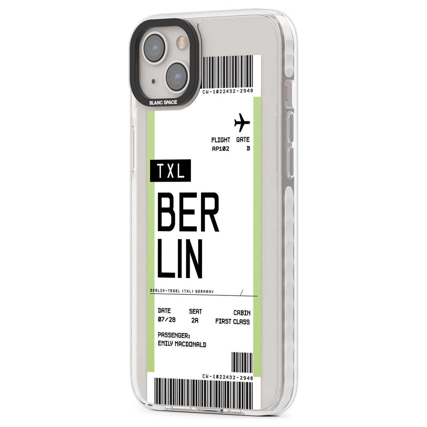 Personalised Berlin Boarding Pass