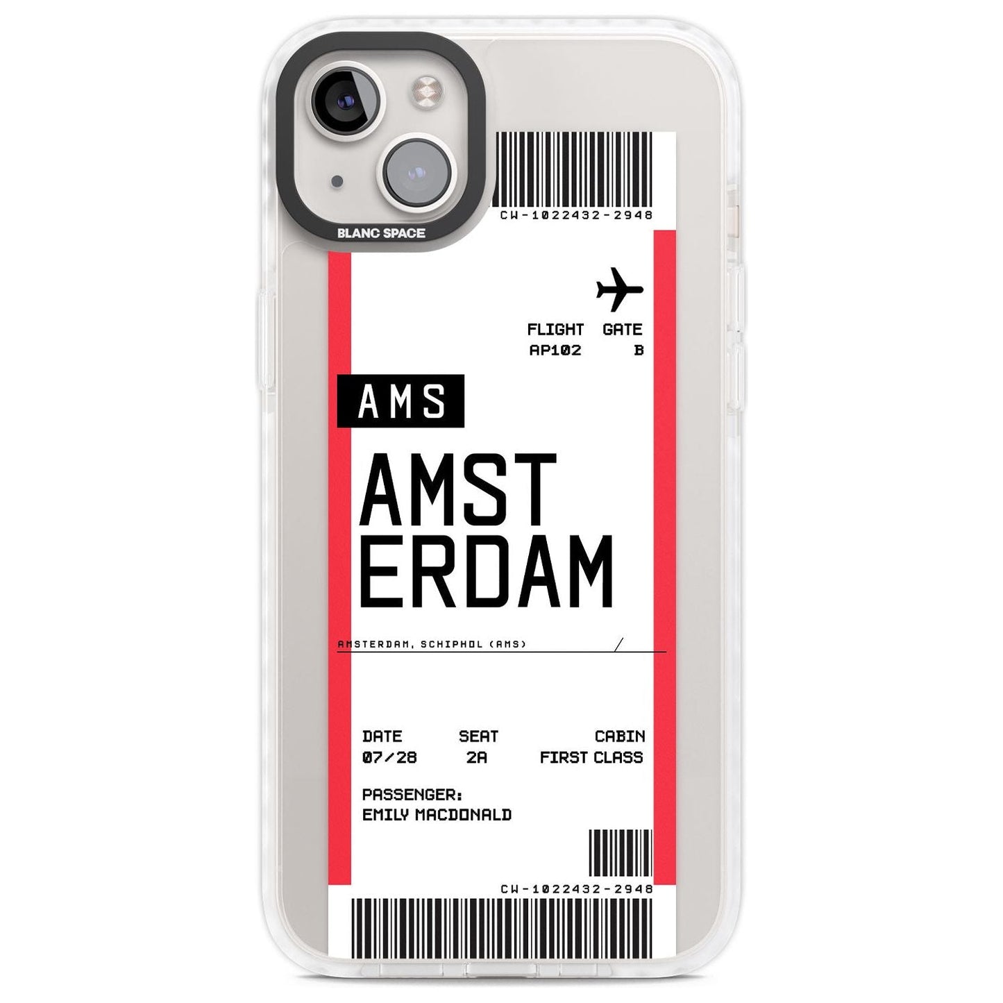 Personalised Amsterdam Boarding Pass