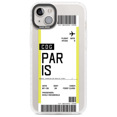 Personalised Paris Boarding Pass