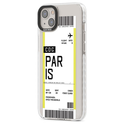 Personalised Paris Boarding Pass