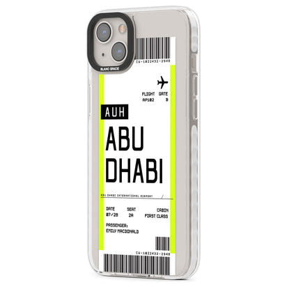 Personalised Abu Dhabi Boarding Pass