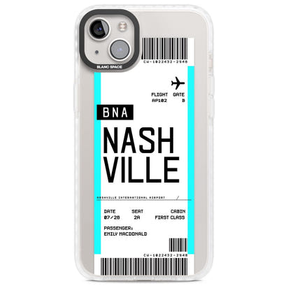 Carte d'embarquement personnalisée pour Nashville