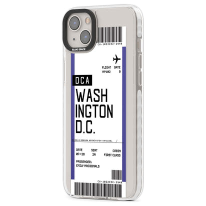 Personalised Washington D.C. Boarding Pass