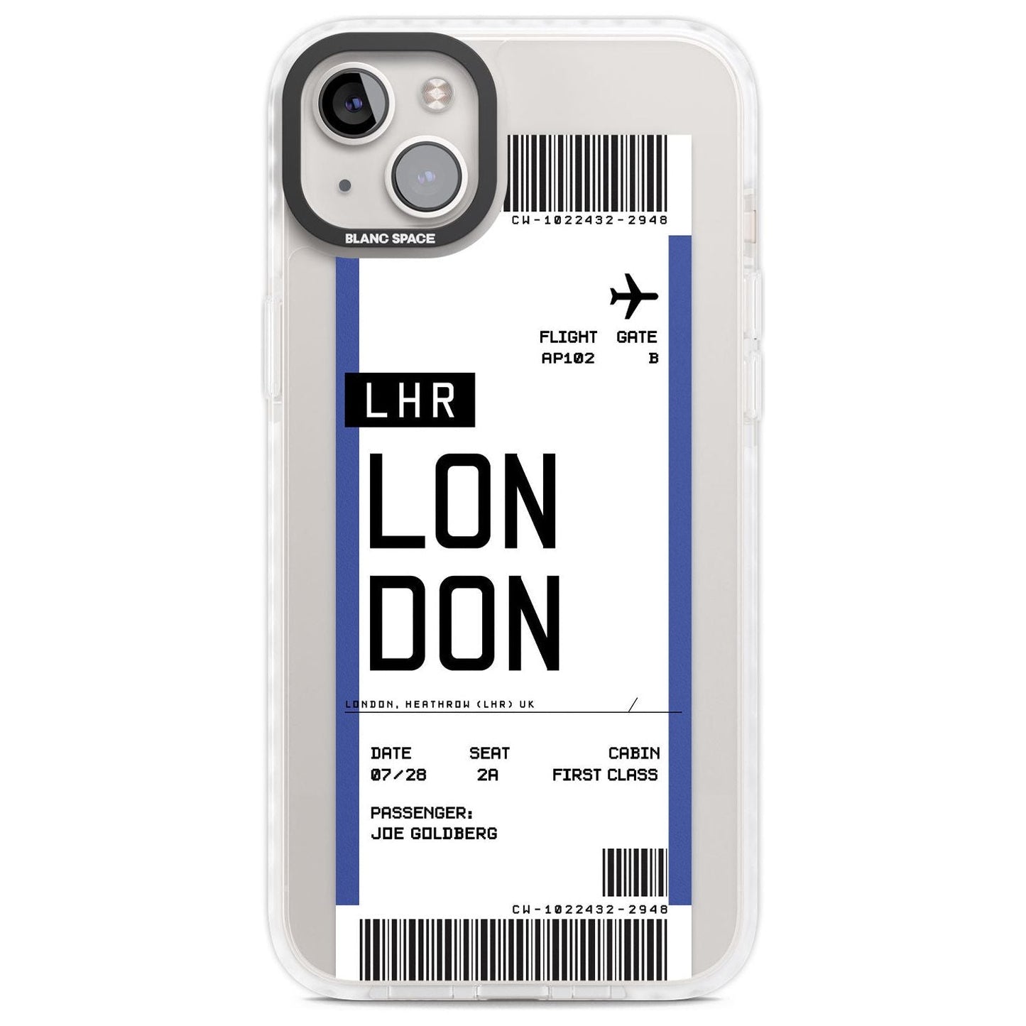 Personalised London Boarding Pass