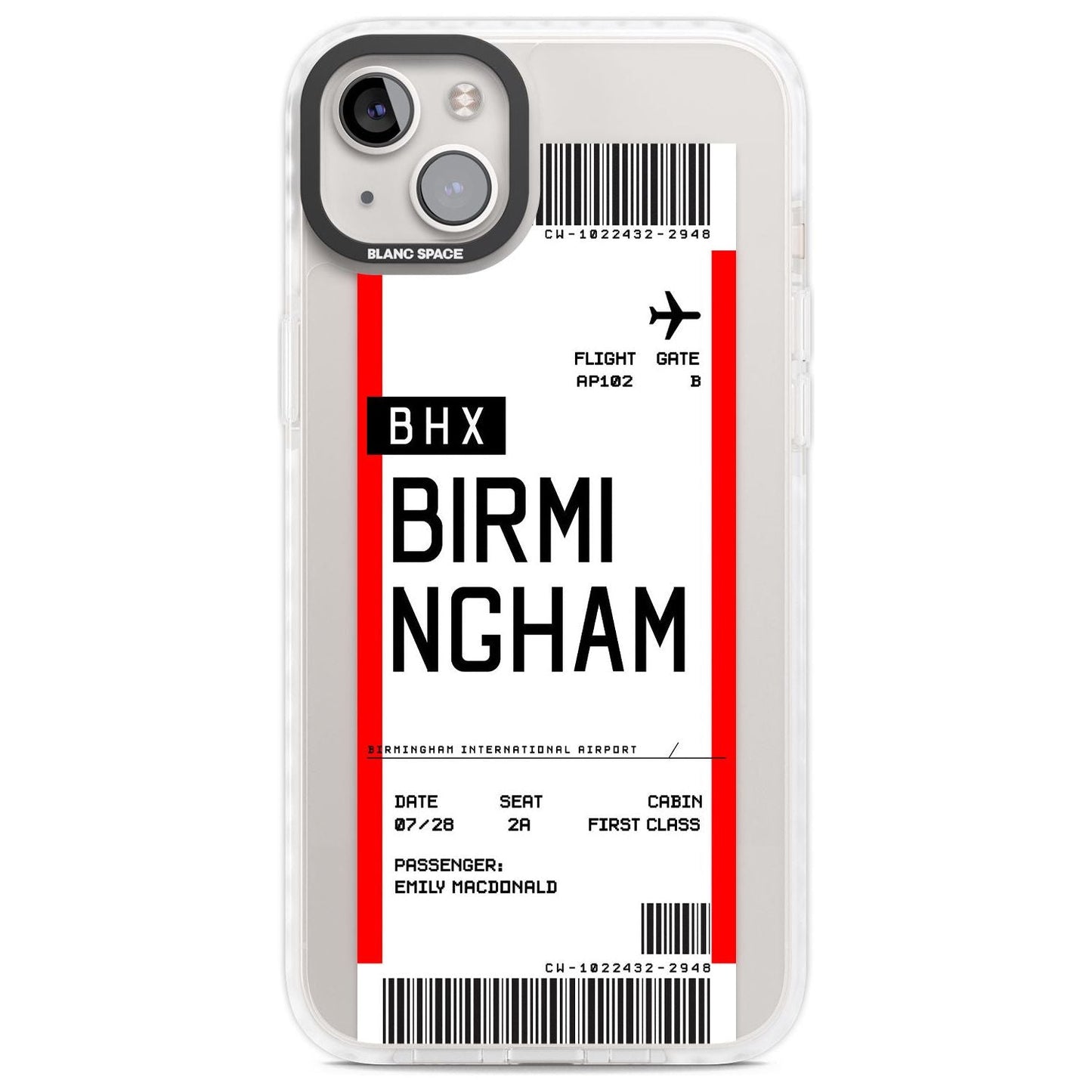 Personalised Birmingham Boarding Pass