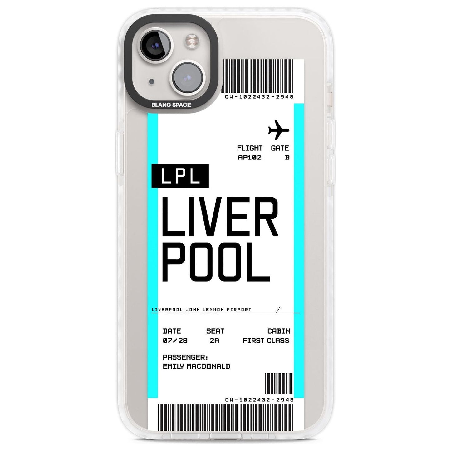 Personalised Liverpool Boarding Pass