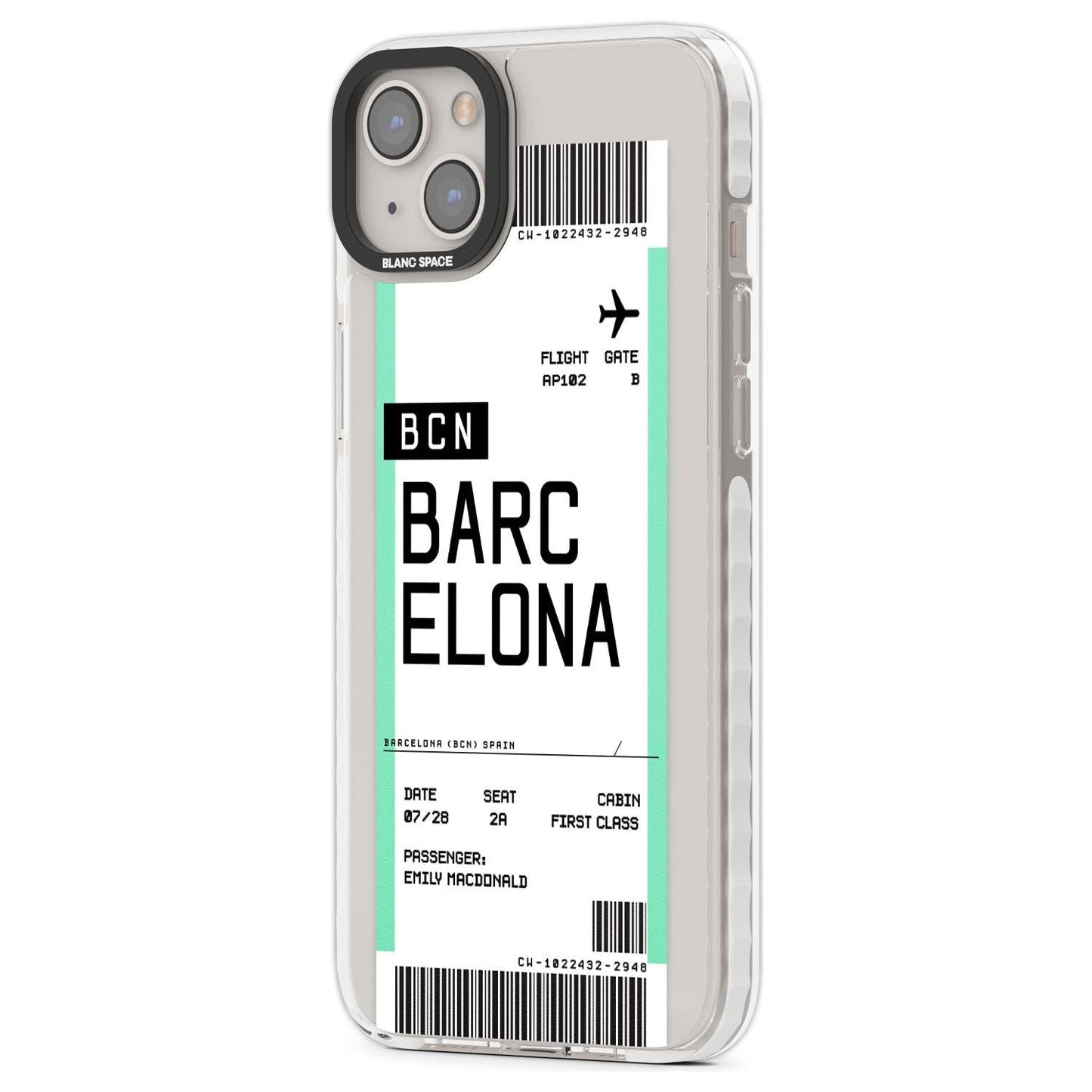 Personalised Barcelona Boarding Pass