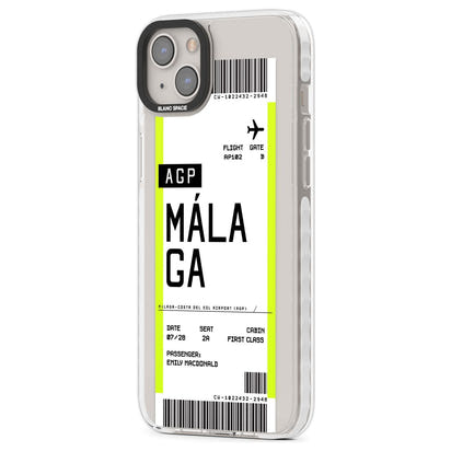 Personalised Málaga Boarding Pass