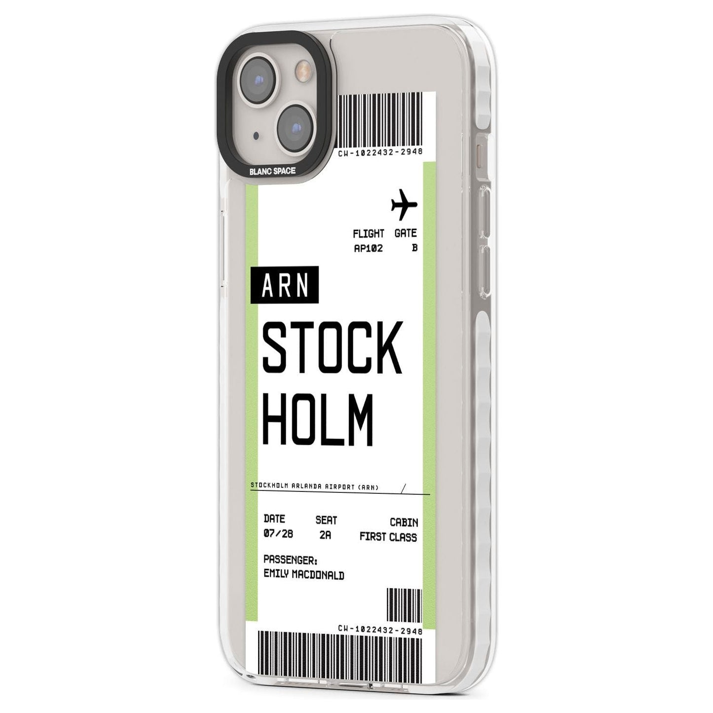 Personalised Stockholm Boarding Pass