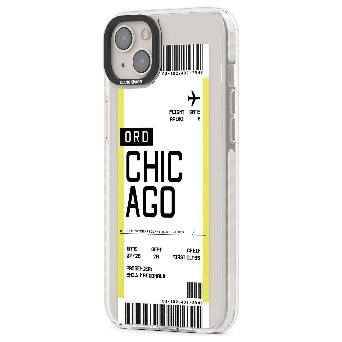 Personalised Chicago Boarding Pass