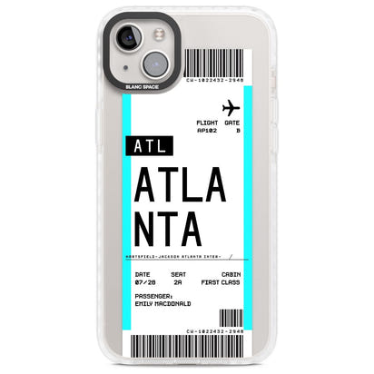 Personalisierte Atlanta-Bordkarte