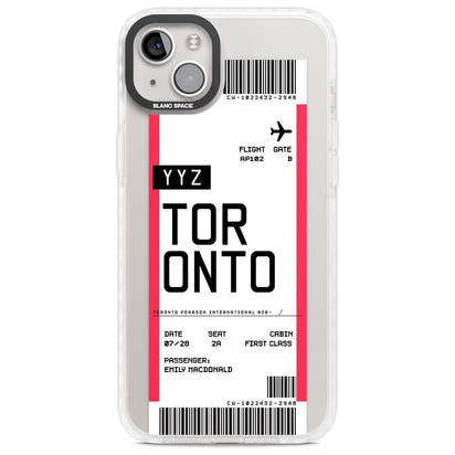 Personalised Toronto Boarding Pass