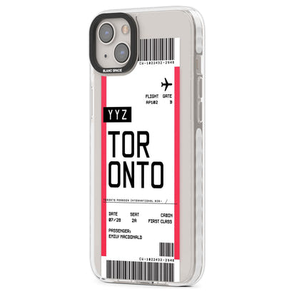 Personalised Toronto Boarding Pass