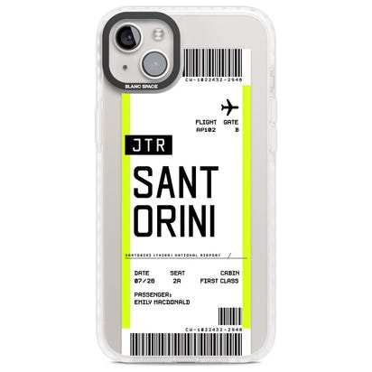 Personalisierte Bordkarte für Santorini