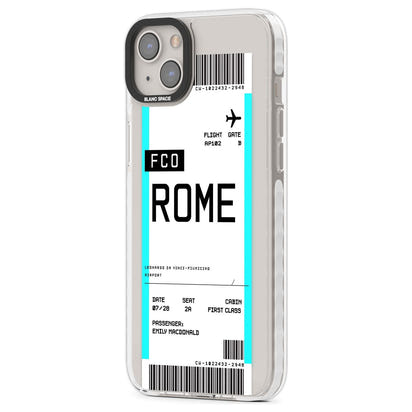 Personalised Rome Boarding Pass