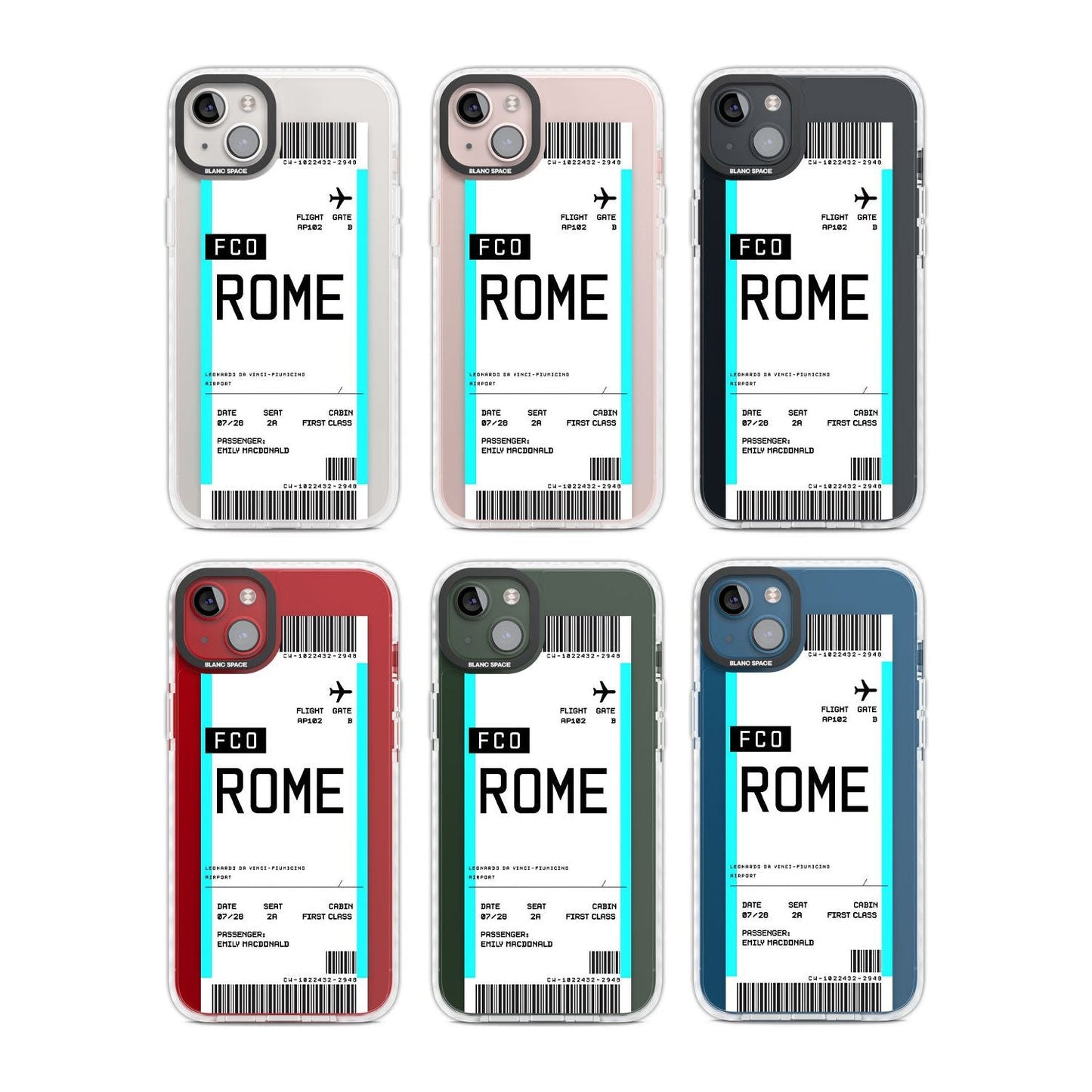 Personalised Rome Boarding Pass
