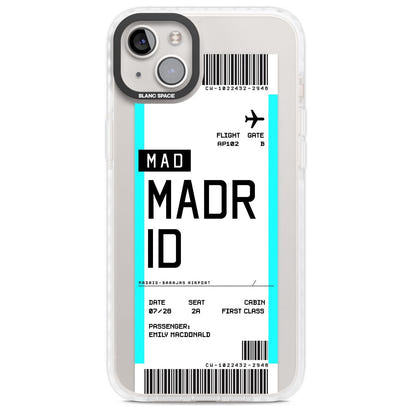 Personalised Madrid Boarding Pass