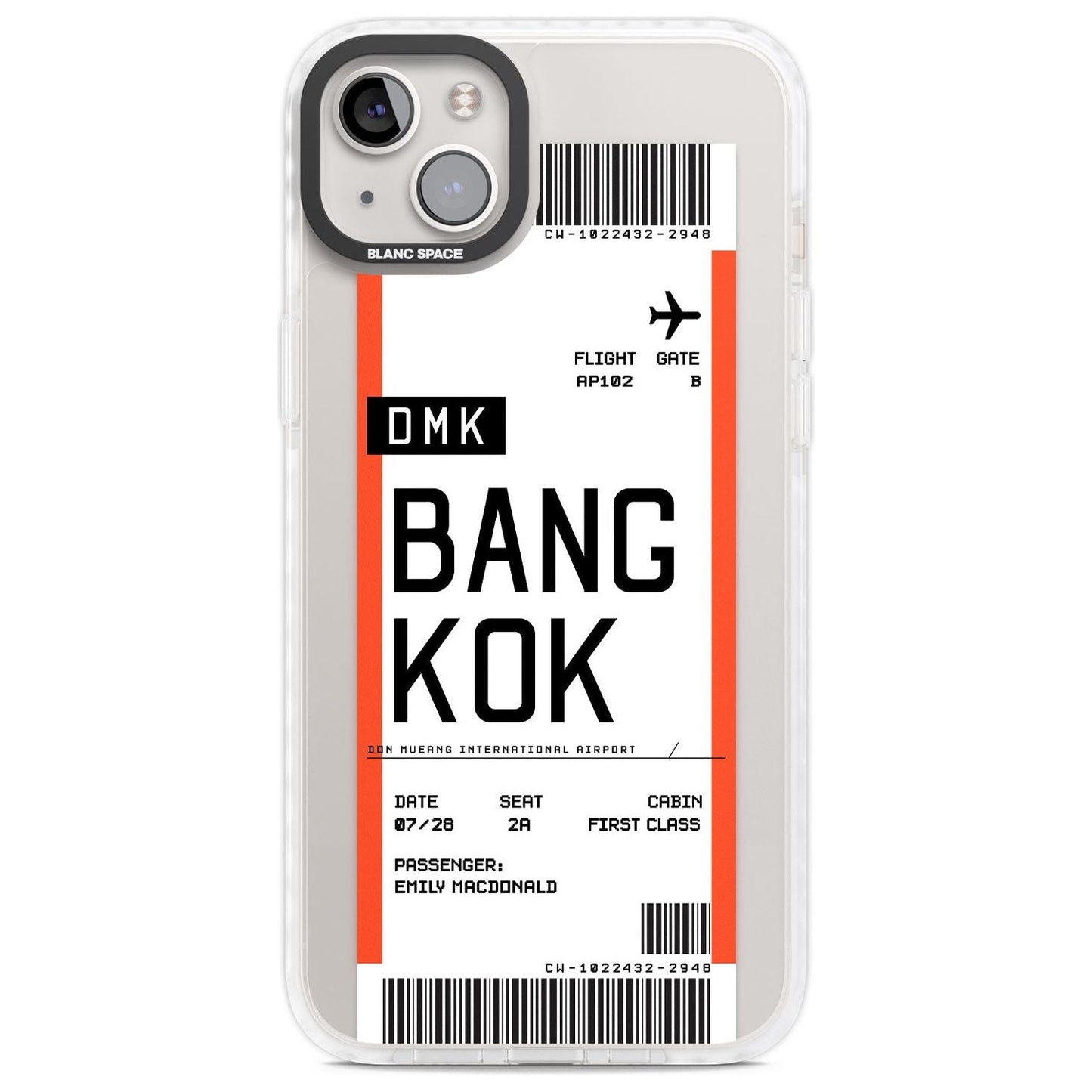 Personalised Bangkok Boarding Pass