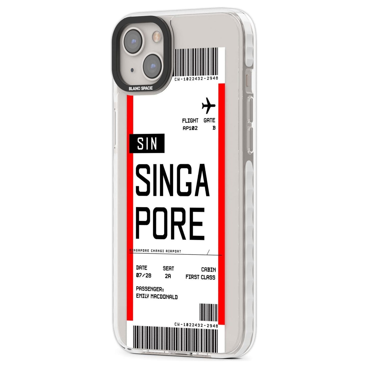 Personalised Singapore Boarding Pass