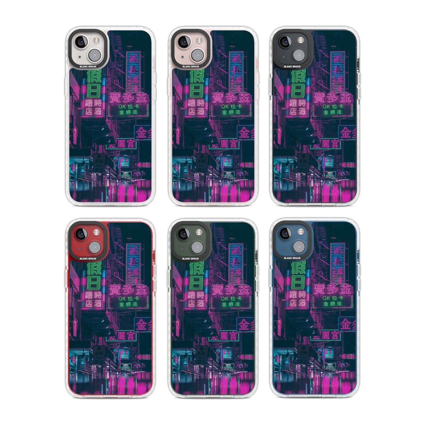 Bande nocturne au néon