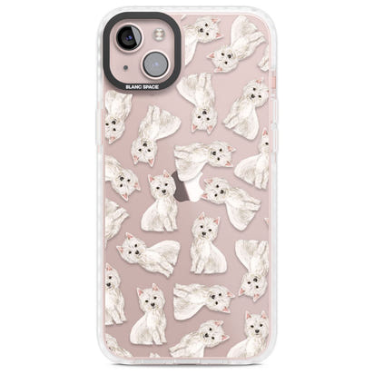 Motif de chien Westie