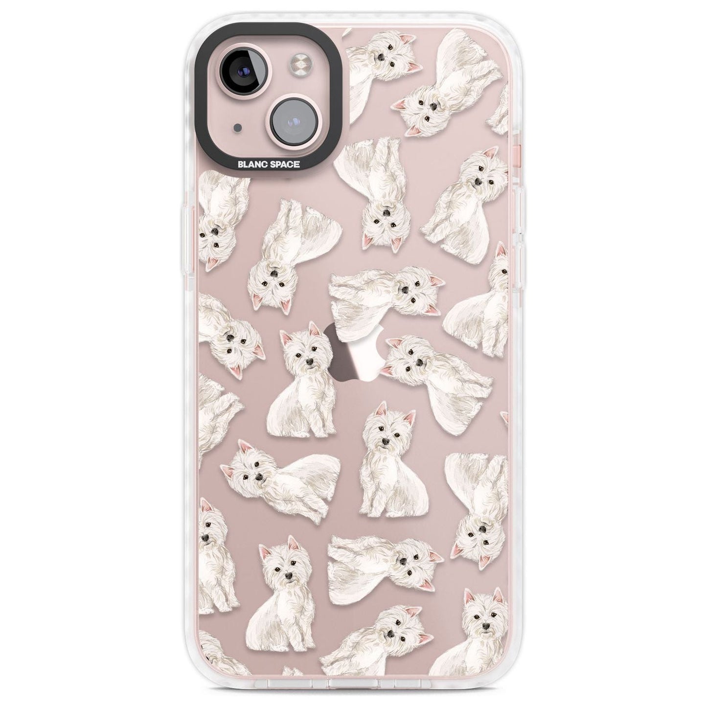 Motif de chien Westie