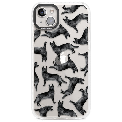 German Shepherd Pattern Black