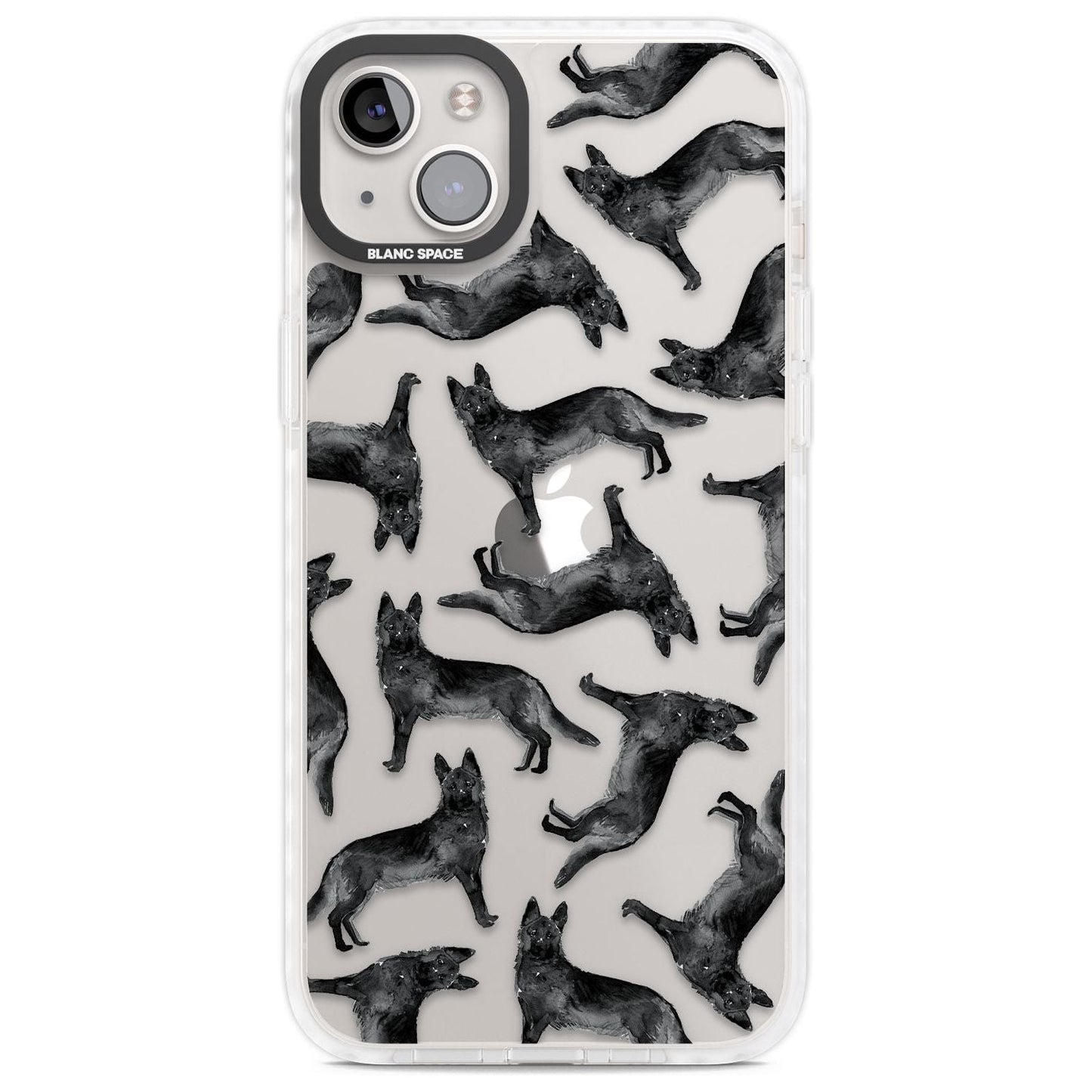 German Shepherd Pattern Black