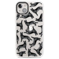 German Shepherd Pattern Black