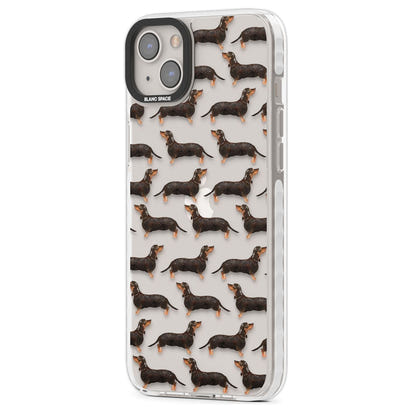 Dachshund Pattern Black Tan