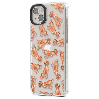 Hungarian Vizsla Watercolor Pattern