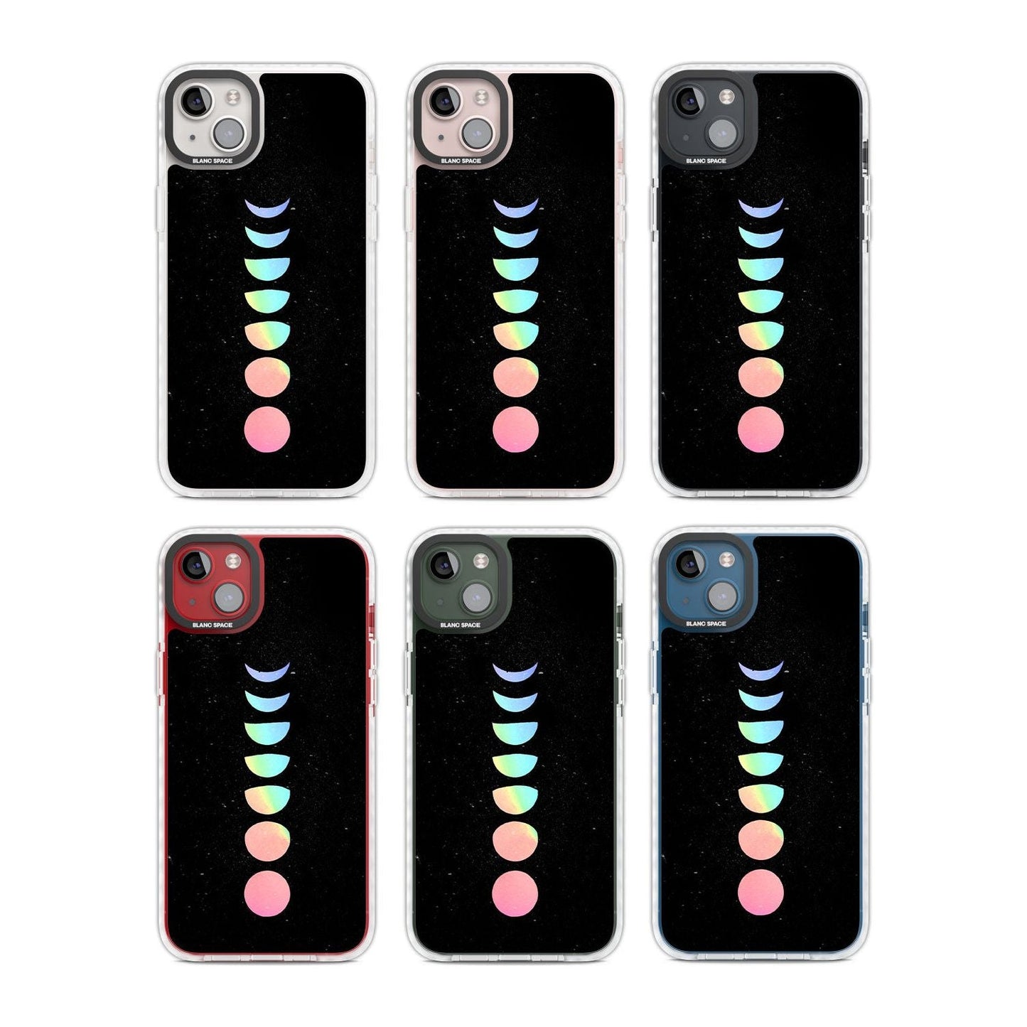 Pastel Moon Phases