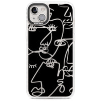 Abstract Line Art Clear Black