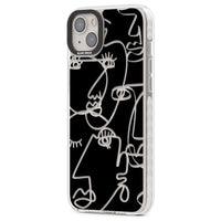 Abstract Line Art Clear Black